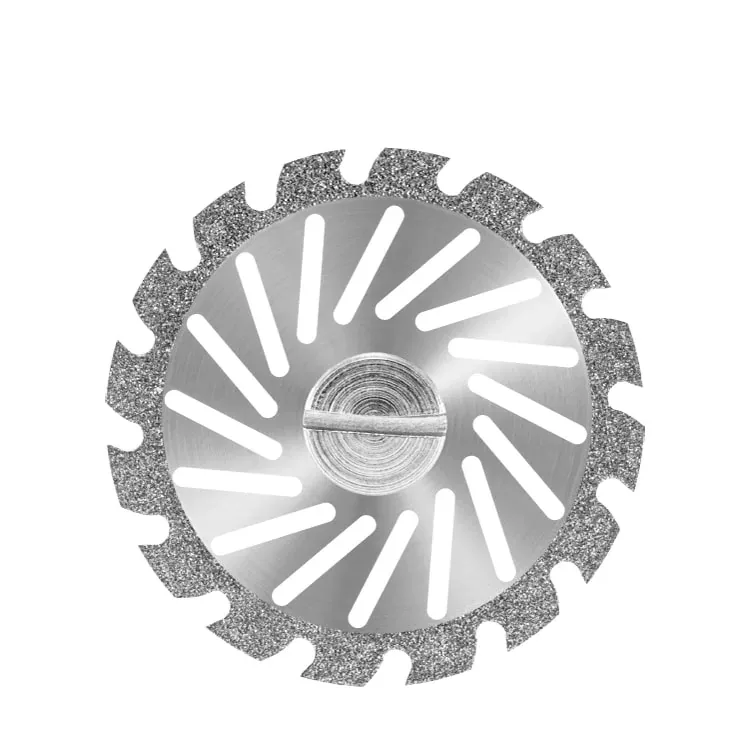 Duraflex: Disco Diamantado Duplaface Periférico 19x0,15mm Espiral Serrilhado D11R19