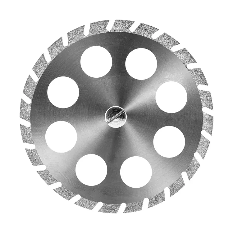 Duraflex: Disco Diamantado para Troquel 40x0,20mm Periférico Perfurado Serrilhado Duplaface 7047