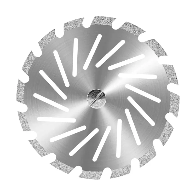 Duraflex: Disco Diamantado para Troquel 40x0,20mm Periférico Perfurado Serrilhado Duplaface D11R40