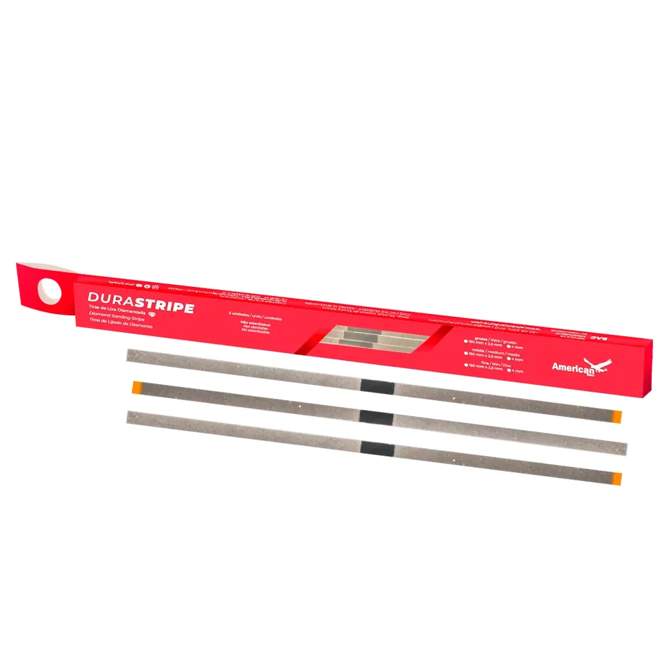 Tira de Lixa Diamantada: Durastripe Monoface Fina, código DURASTRIPEF4