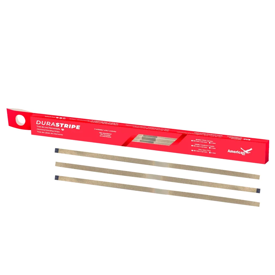 Tira de Lixa Diamantada: Durastripe Monoface Média, código DURASTRIPEM4
