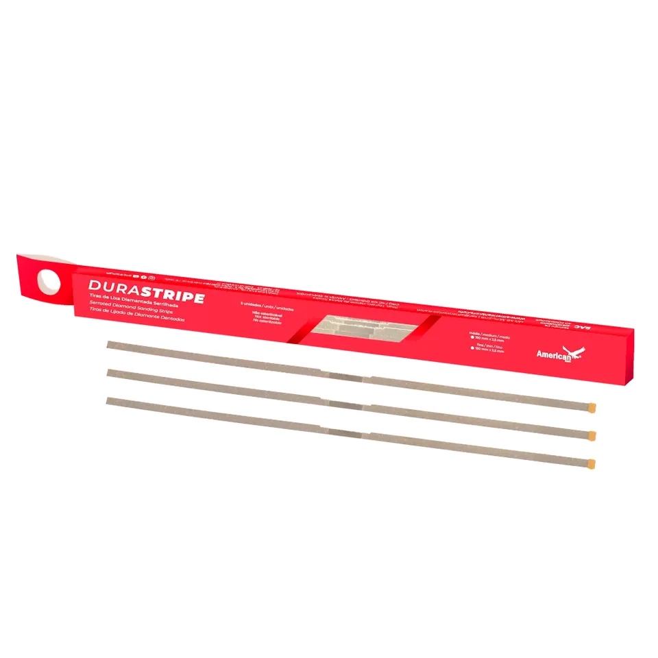 Tira de Lixa Diamantada: Durastripe Serrilhada Fina, código DURASTRIPESERRAF