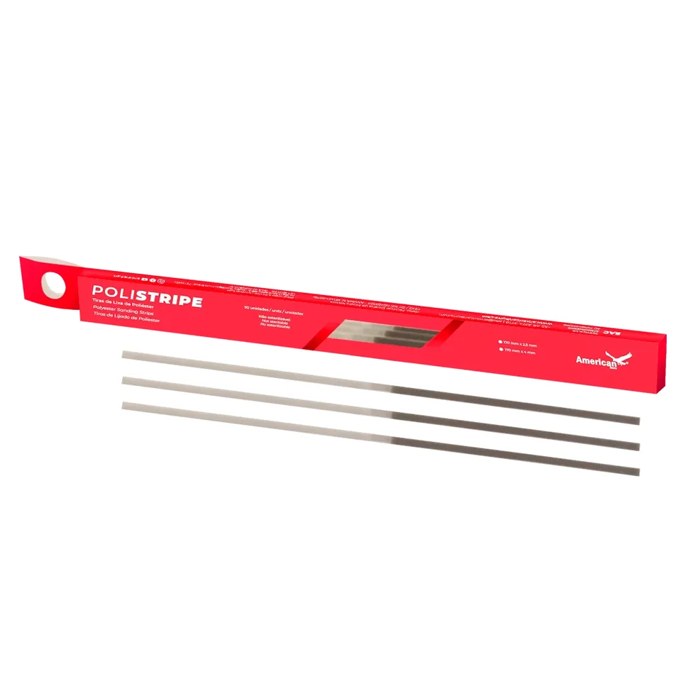 Tira de Poliéster: Polistripe Monoface Média/Fina 2,5mm, código POLISTRIPE2
